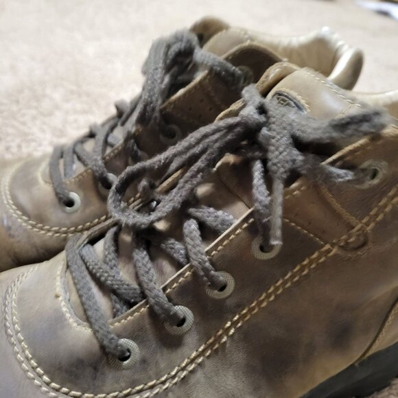 Mens Keen Light Brown Nubuck Leather Lace Up Hiking Outdoor Boots Size 12 - Picture 11 of 16